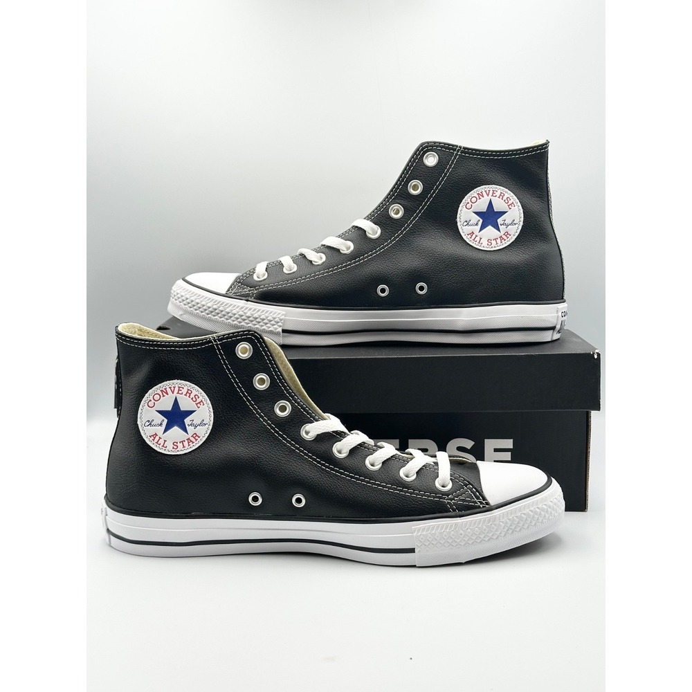Converse Chuck Taylor All Star Leather CLASSIC Shoes Black Men's Size 11.5